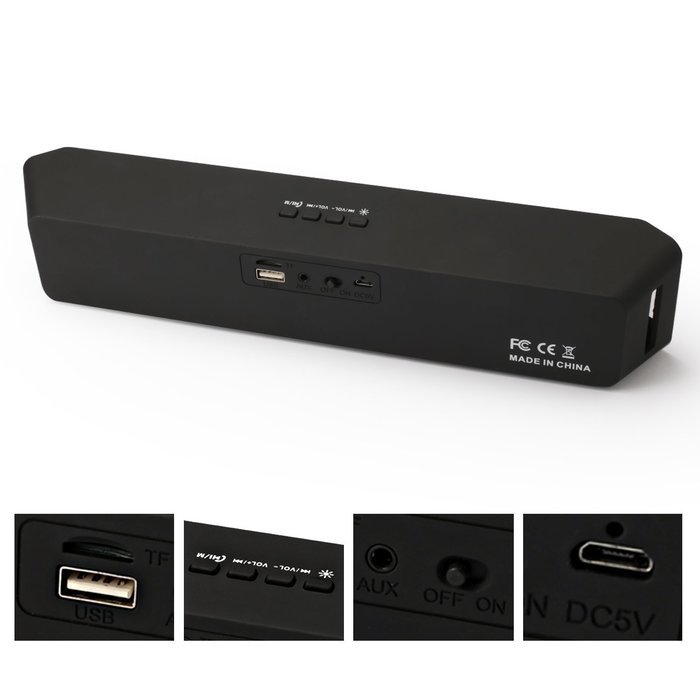 WESDAR Portable Wireless Stereo Bluetooth Speaker with LED Lights, Compatible with all Bluetooth Devices W-047 N13