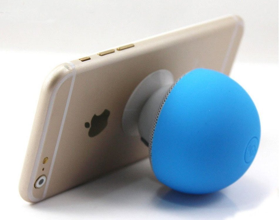 Wireless Bluetooth Mini Cartoon Lovely Mushroom Speaker with Kickstand for Cellphone (Blue),Rontel Portable Speakers... N2