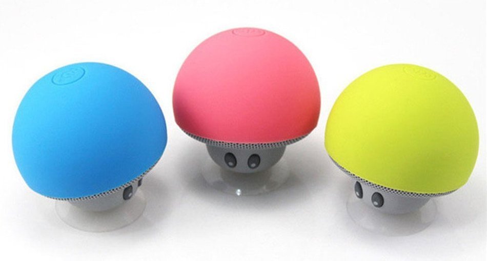 Wireless Bluetooth Mini Cartoon Lovely Mushroom Speaker with Kickstand for Cellphone (Blue),Rontel Portable Speakers... N3