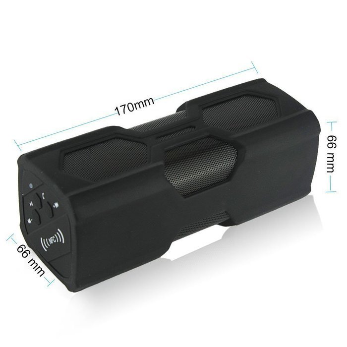 PYRUS Outdoor Bluetooth Speaker 3600mAh Portable Power Bank Wireless Speakers, Bluetooth 4.0 with NFC, 2x3W Stereo... N2