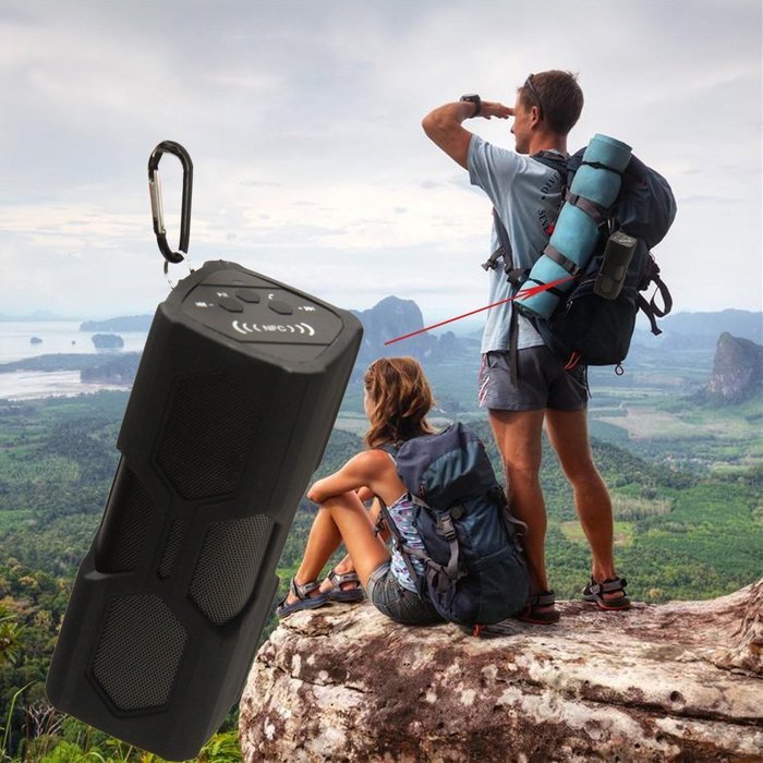 PYRUS Outdoor Bluetooth Speaker 3600mAh Portable Power Bank Wireless Speakers, Bluetooth 4.0 with NFC, 2x3W Stereo... N5