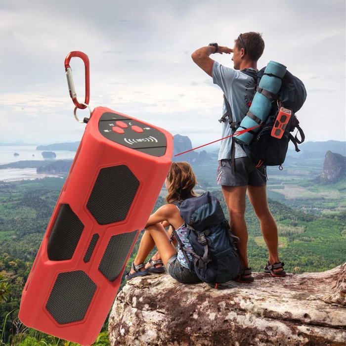 PYRUS Outdoor Bluetooth Speaker 3600mAh Portable Power Bank Wireless Speakers, Bluetooth 4.0 with NFC, 2x3W Stereo... N9