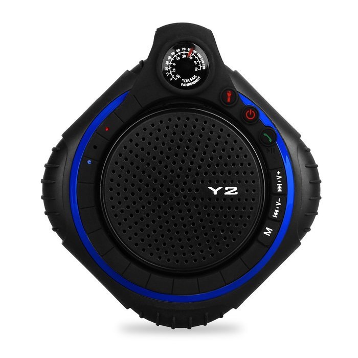 Welllon Portable Wireless Bluetooth Speaker Waterproof Shockproof Dustproof and Built-in MIC/LED Lighting/Temperature...
