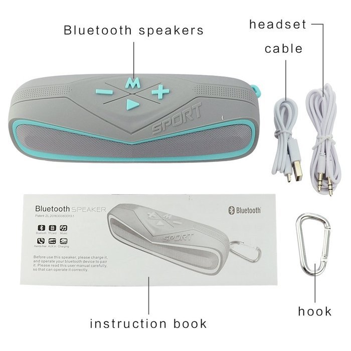 Allnice Portable Wireless Bluetooth Speaker Outdoor Sports Shockproof Waterproof Wireless Stereo Music Player... N5