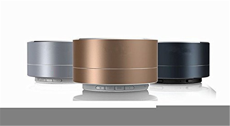 Bluetooth Speaker, GreenElec Mini Metal Enhanced Bass Wireless Portable Speaker With Built in Mic, USB and TF... N8