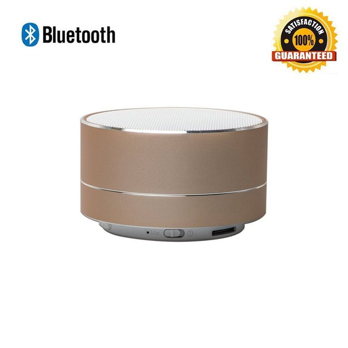 Bluetooth Speaker, GreenElec Mini Metal Enhanced Bass Wireless Portable Speaker With Built in Mic, USB and TF... N11