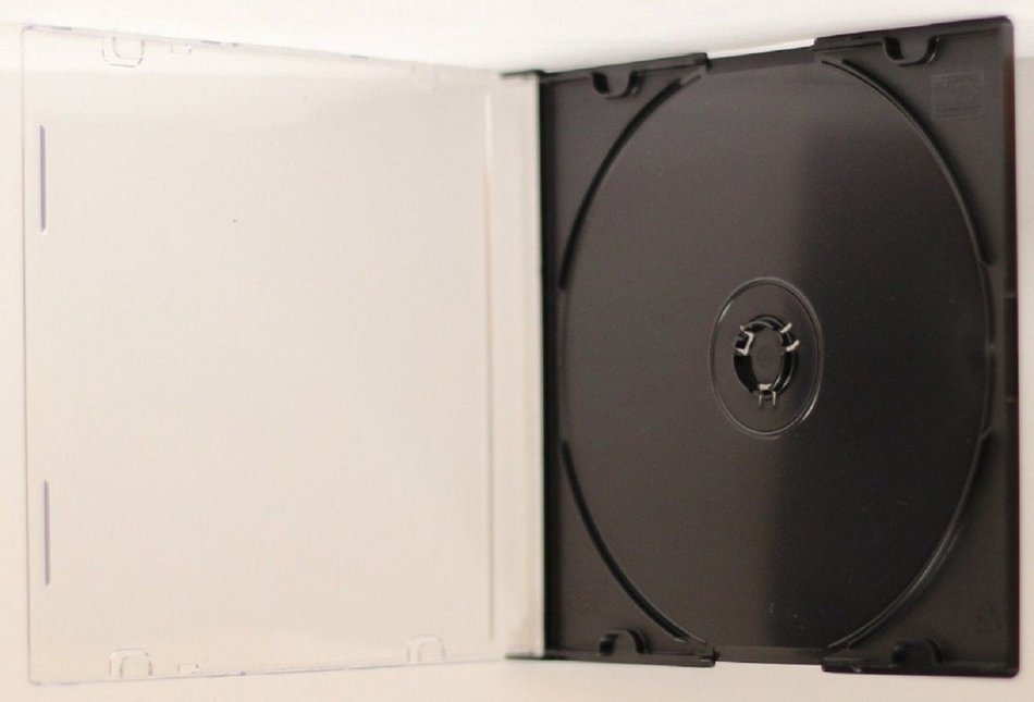 Yens CD Slim Slim CD Jewel Cases, Black, 100 Piece N4