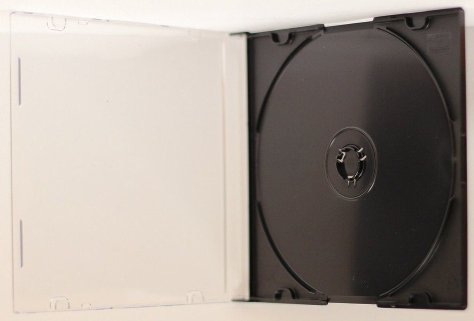 Yens CD Slim Slim CD Jewel Cases, Black, 100 Piece N5