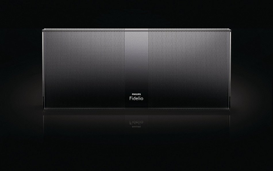 Philips Fidelio P8BLK/37 Bluetooth Portable Speaker (Black) N7