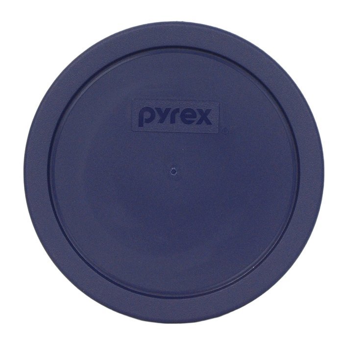 Pyrex Blue 3 Cup Round Storage Cover #7401-PC for Glass Bowls 4-Pack N3