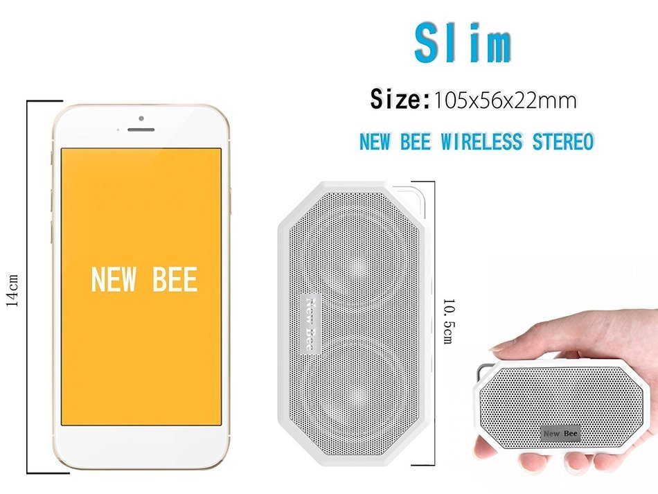 Waterproof Bluetooth Speakers, Fuleadture Portable CSR 4.0 Wireless Bluetooth IP66 Mini Outdoor & Shower Speaker... N11