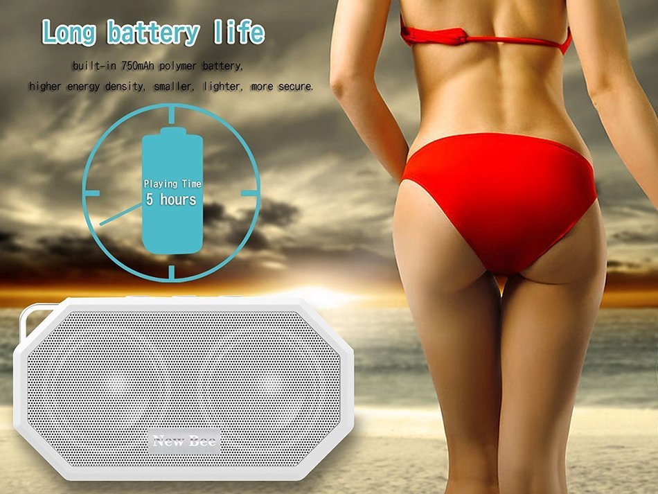 Waterproof Bluetooth Speakers, Fuleadture Portable CSR 4.0 Wireless Bluetooth IP66 Mini Outdoor & Shower Speaker... N17
