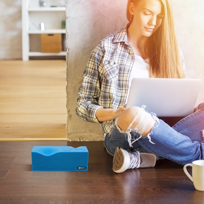 RiiYA Power Rec Portable Bluetooth Wireless speaker with Enhanced Bass, Mic & Compatible with all Bluetooth Devices... N2