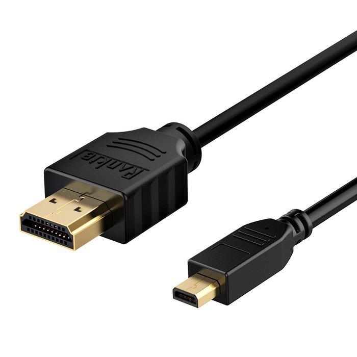Micro HDMI to HDMI Cable, Rankie High-Speed HDMI to Micro HDMI HDTV Cable - 6FT Supports Ethernet, 3D, 4K and...