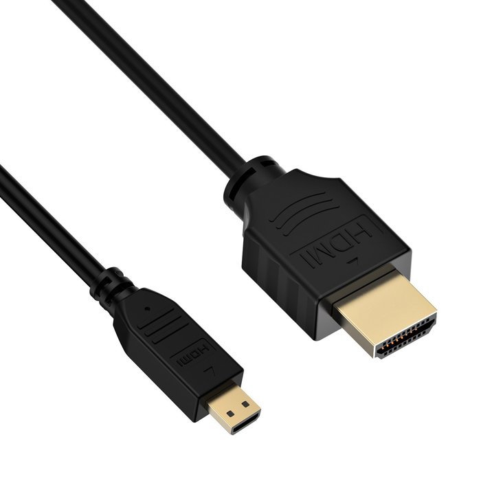 Micro HDMI to HDMI Cable, Rankie High-Speed HDMI to Micro HDMI HDTV ...