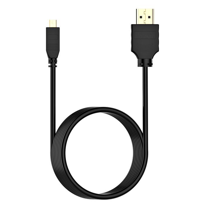 Micro HDMI to HDMI Cable, Rankie High-Speed HDMI to Micro HDMI HDTV Cable - 6FT Supports Ethernet, 3D, 4K and... N6