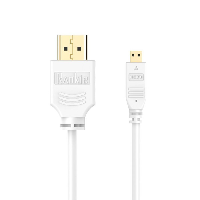 Micro HDMI to HDMI Cable, Rankie High-Speed HDMI to Micro HDMI HDTV Cable - 6FT Supports Ethernet, 3D, 4K and... N11