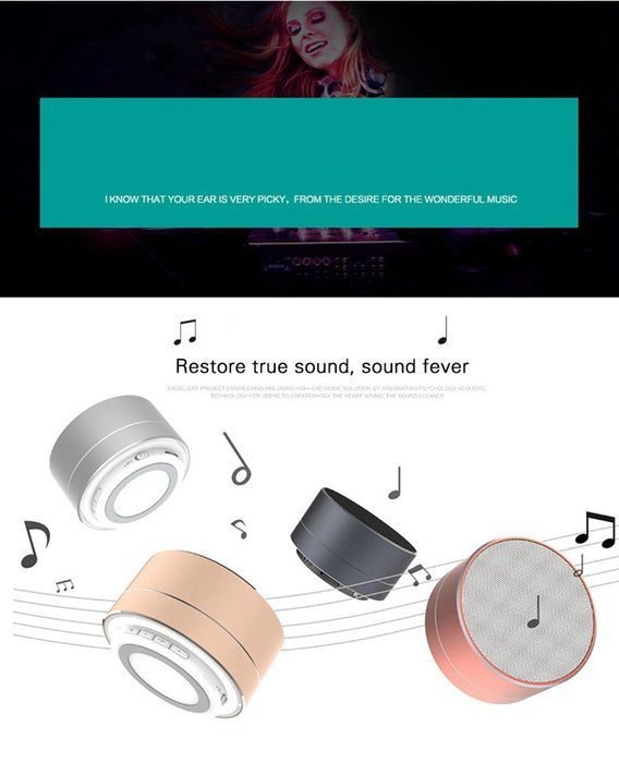 LED Flashing Speaker, Ollivan Mini Colorful Pulse Wireless Bluetooth Speaker Hands-free Stereo Sound Build-in... N11