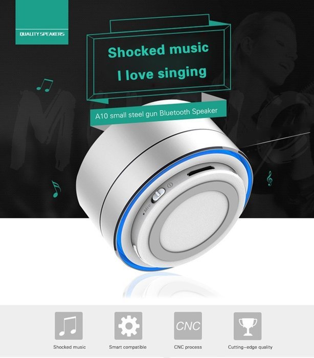 LED Flashing Speaker, Ollivan Mini Colorful Pulse Wireless Bluetooth Speaker Hands-free Stereo Sound Build-in... N12