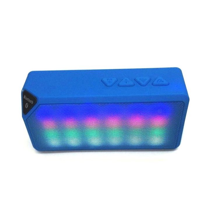 LED Flashing Speaker, Ollivan Mini Colorful Pulse Wireless Bluetooth Speaker Hands-free Stereo Sound Build-in... N19