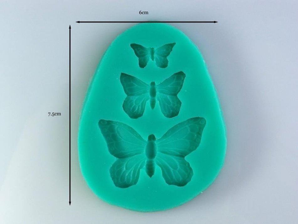 Lovely Butterfly Shape Silicone Soap Mold Fondant Cake Decorating Styling Tools Bakeware Cooking Tools N2