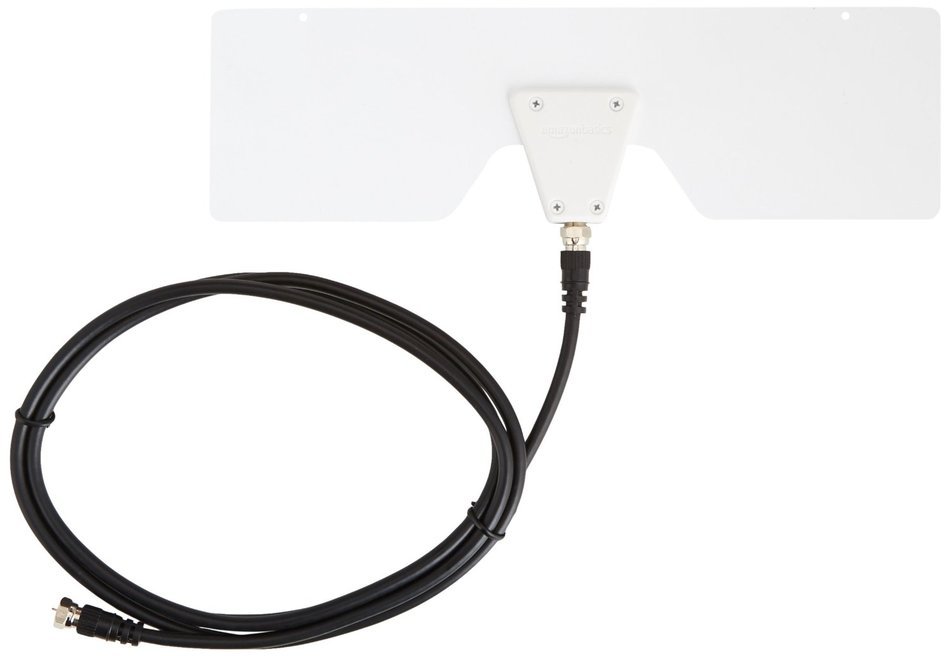 AmazonBasics Ultra Thin Indoor TV Antenna - 35 Mile Range N6