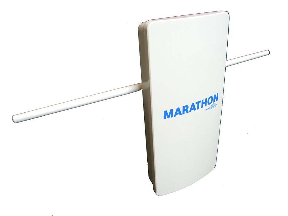 Marathon HDTV Long Distance Amplified Indoor / Outdoor Digital TV Antenna. Long Range High Definition UHF - VHF...