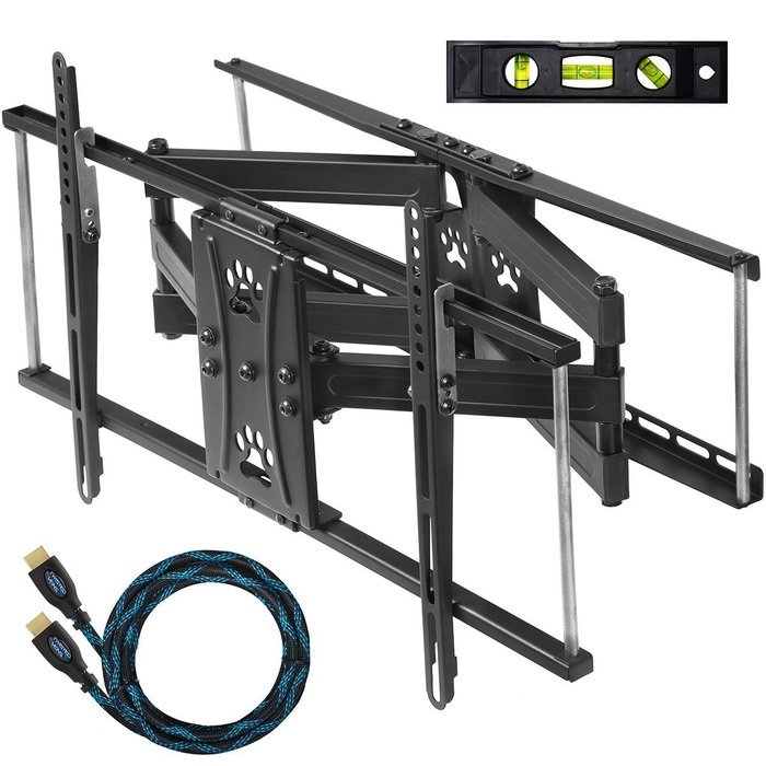 Cheetah Mounts APDAM2B Articulating Dual Arm TV Wall Mount Bracket for 32 to 65-Inch LCD, LED, Plasma, Flat Screen...