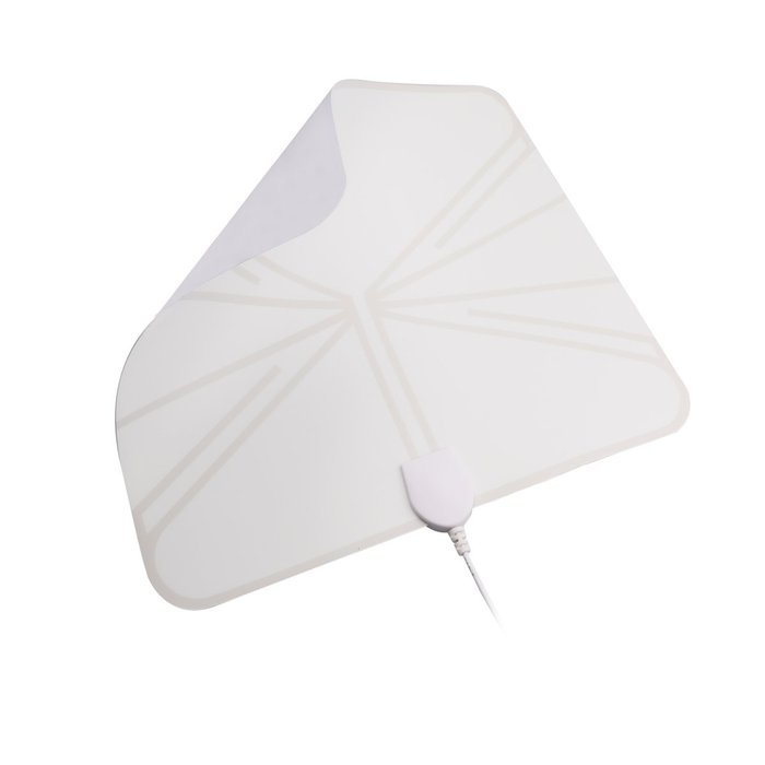 Powilling Amplified Indoor HDTV Antenna 50 Mile Range With Power Supply and 13.2ft Coax Cable N16