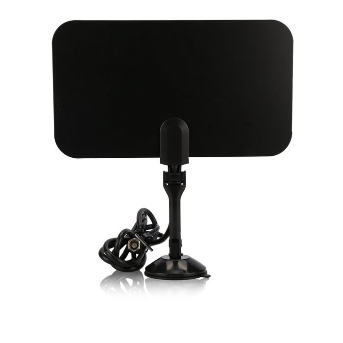 Powilling Amplified Indoor HDTV Antenna 50 Mile Range With Power Supply and 13.2ft Coax Cable N18