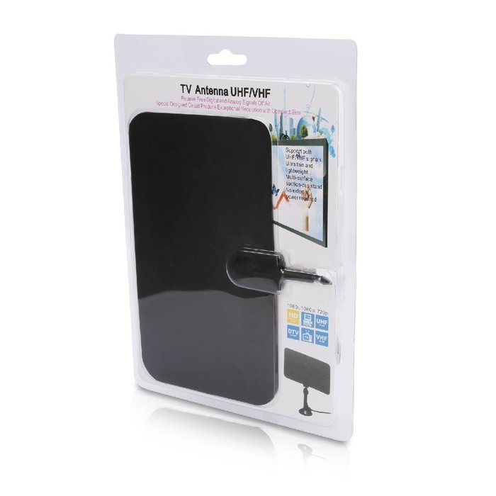 Powilling Amplified Indoor HDTV Antenna 50 Mile Range With Power Supply and 13.2ft Coax Cable N20