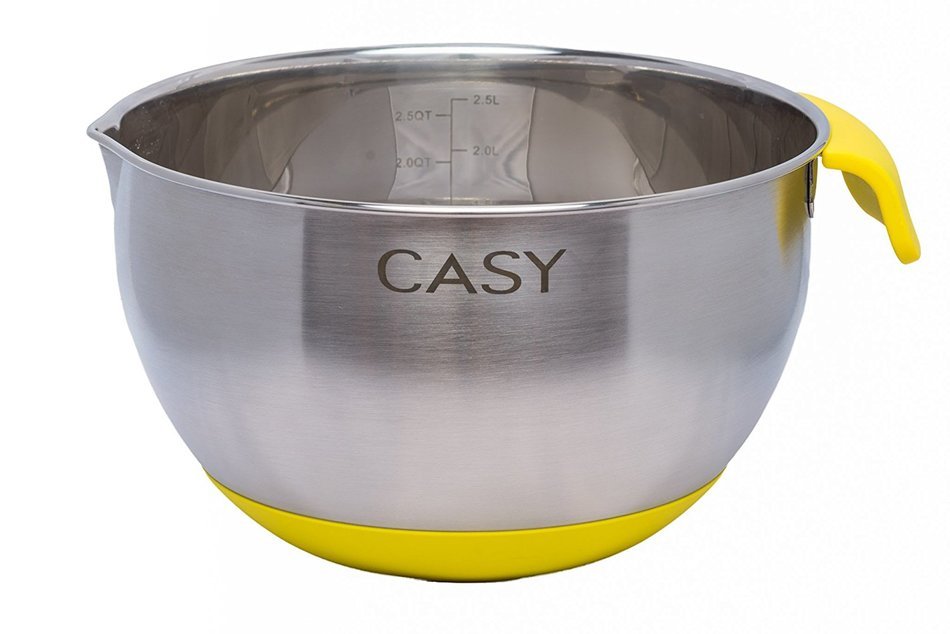 SPECIAL OFFER - 10 PIECE SET - 18/10 Stainless Steel Mixing Bowls with Handles, Lids, Spout, Non-slip Silicone... N17