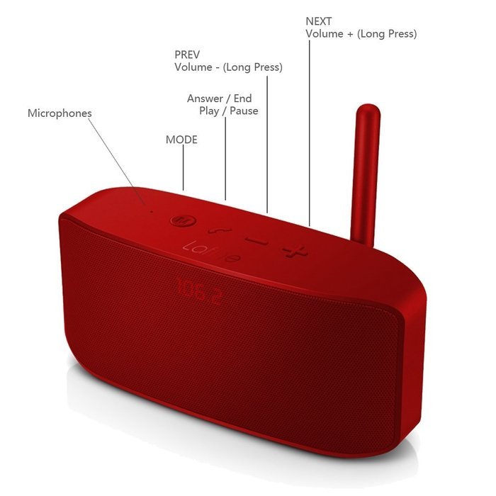 GranVela F11 Dual-Driver Portable Bluetooth Wireless Ultra Long Stereo Enhanced Bass Speaker with built-in Microphone... N8