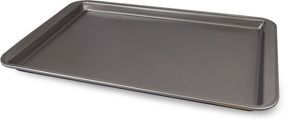Ecolution EIGY-7043 Heavy-Duty Carbon Steel Bake Ins Cookie Sheet, 17 1/4" x 11 1/2", Gray