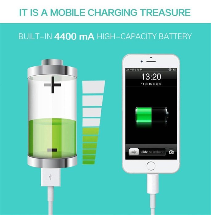 West Biking Convenient 3.0/4.0 Bicycle Phone Mount Holder 4400MAH Power Bank Bike LED Light Bluetooth Cycling... N3