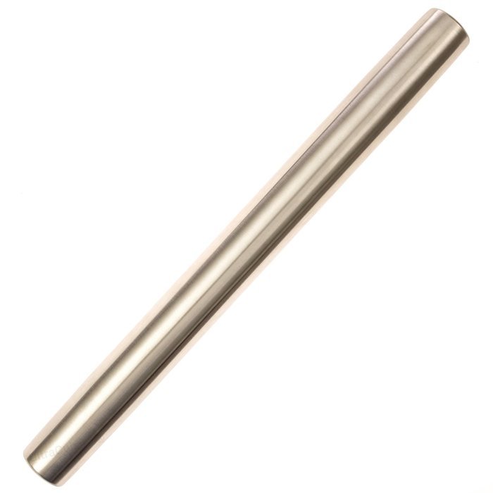 Professional French Rolling Pin for Baking &ndash; Smooth Stainless Steel Metal & Tapered Design Best for Fondant, Pie... N3
