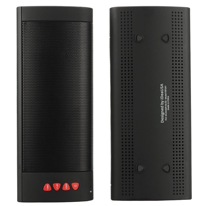 iDeaUSA Dual Taco Bluetooth Speakers - Bluetooth 4.1 + EDR, NFC, 2 X6 Watt Speakers, Stereo Sound, 1400mAh Battery N4