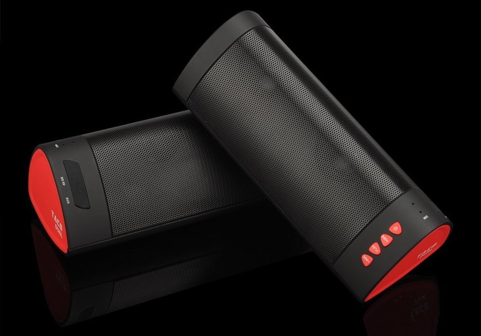 iDeaUSA Dual Taco Bluetooth Speakers - Bluetooth 4.1 + EDR, NFC, 2 X6 Watt Speakers, Stereo Sound, 1400mAh Battery N5