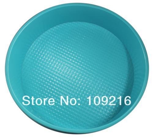 1pcs Green Good Quality 100% Food Grade Silicone Cake/pizza Cupcake Pan Big Round Bakeware DIY Mold