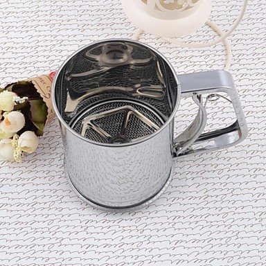 Party Supplies Iron Middle Size Flour Sifter Set of 1 Piece,9.8*9.8*12.7cm