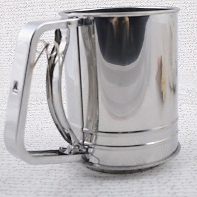 Party Supplies Iron Middle Size Flour Sifter Set of 1 Piece,9.8*9.8*12.7cm N3
