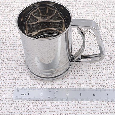 Party Supplies Iron Middle Size Flour Sifter Set of 1 Piece,9.8*9.8*12.7cm N6