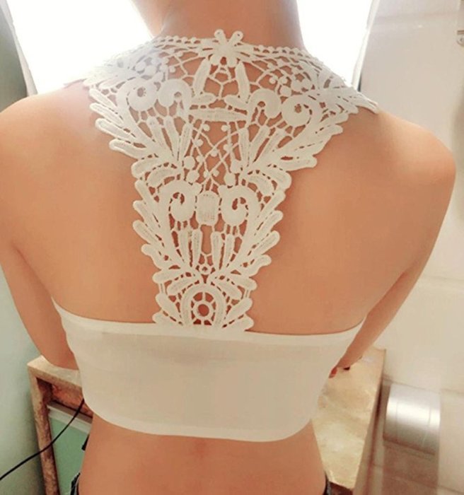 AIMTOPPY Sexy Women Cut Out Bra Crop Vest Bustier Corset Tops Tank Top (Free Size, Black) N6