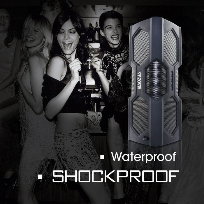 MAOZUA Portable Wireless Bluetooth Speaker Charger Water Resistant Built in Microphone 3600mAh Battery of NFC... N6