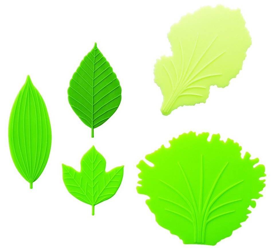 Silicone Microwavable Reusable Bento Baran Lettuce Leaf Sheet