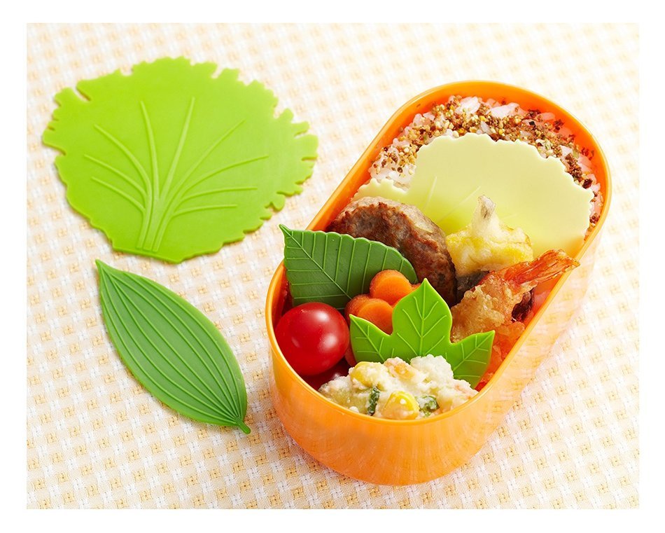 Silicone Microwavable Reusable Bento Baran Lettuce Leaf Sheet N2