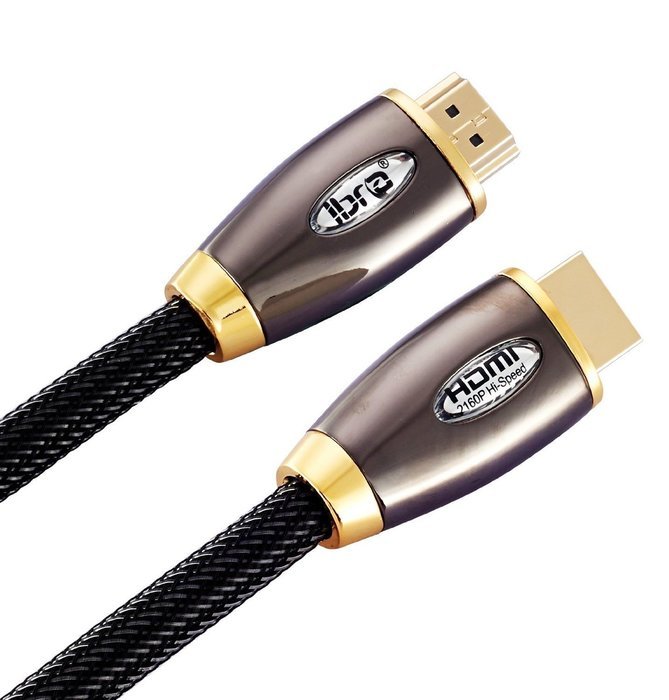 IBRA&reg; 5 Feet High Speed PRO GOLD RED HDMI v2.0/1.4a Cable 3D PS4 2160p 4K Ultra HD (1.5M/5 Feet) N4