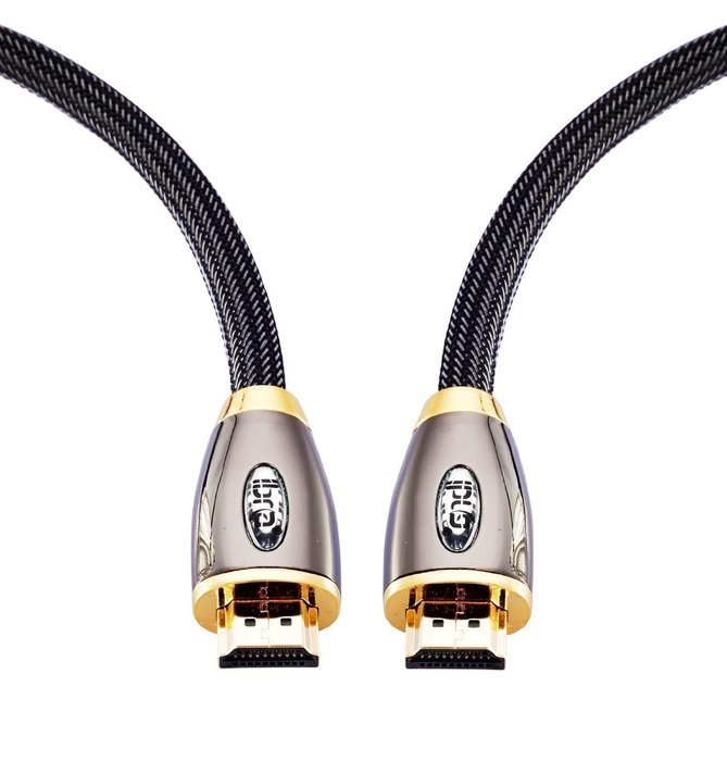 IBRA&reg; 5 Feet High Speed PRO GOLD RED HDMI v2.0/1.4a Cable 3D PS4 2160p 4K Ultra HD (1.5M/5 Feet) N30