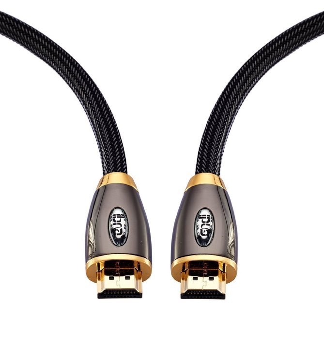 IBRA&reg; 5 Feet High Speed PRO GOLD RED HDMI v2.0/1.4a Cable 3D PS4 2160p 4K Ultra HD (1.5M/5 Feet) N46