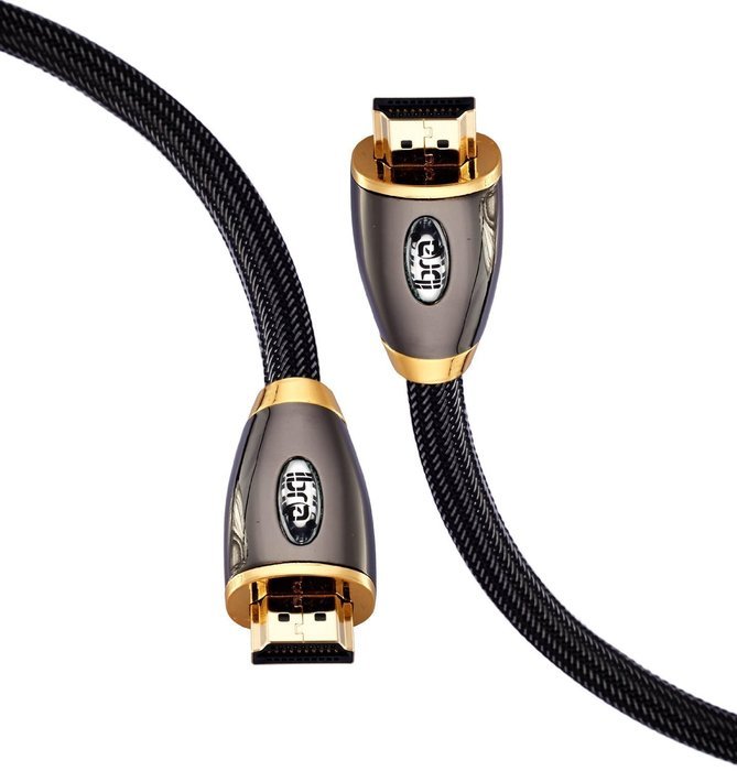 IBRA&reg; 5 Feet High Speed PRO GOLD RED HDMI v2.0/1.4a Cable 3D PS4 2160p 4K Ultra HD (1.5M/5 Feet) N47